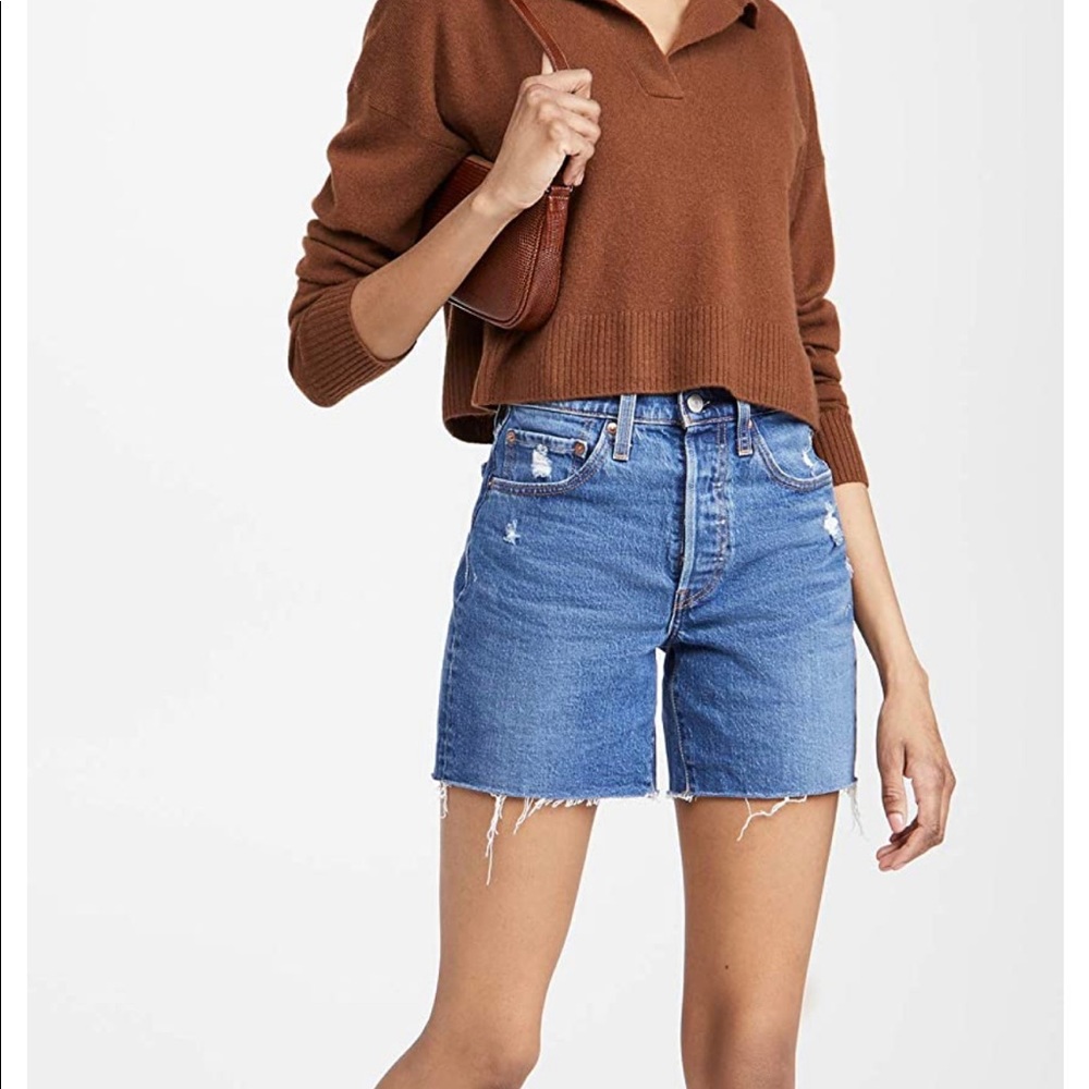 Levi's Women's Premium 501 Mid Thigh Short